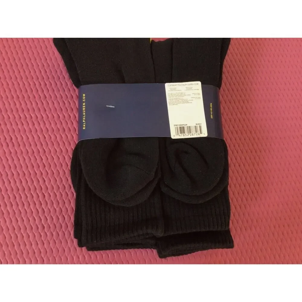 New❤️Polo Ralph Lauren Men's Classic Sport Socks 6 Pairs Size 10-13